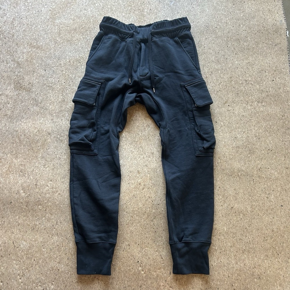 Helmut Lang Curved Legged Cargo Track Sweat Pants Men's Sz XS Gorp Core